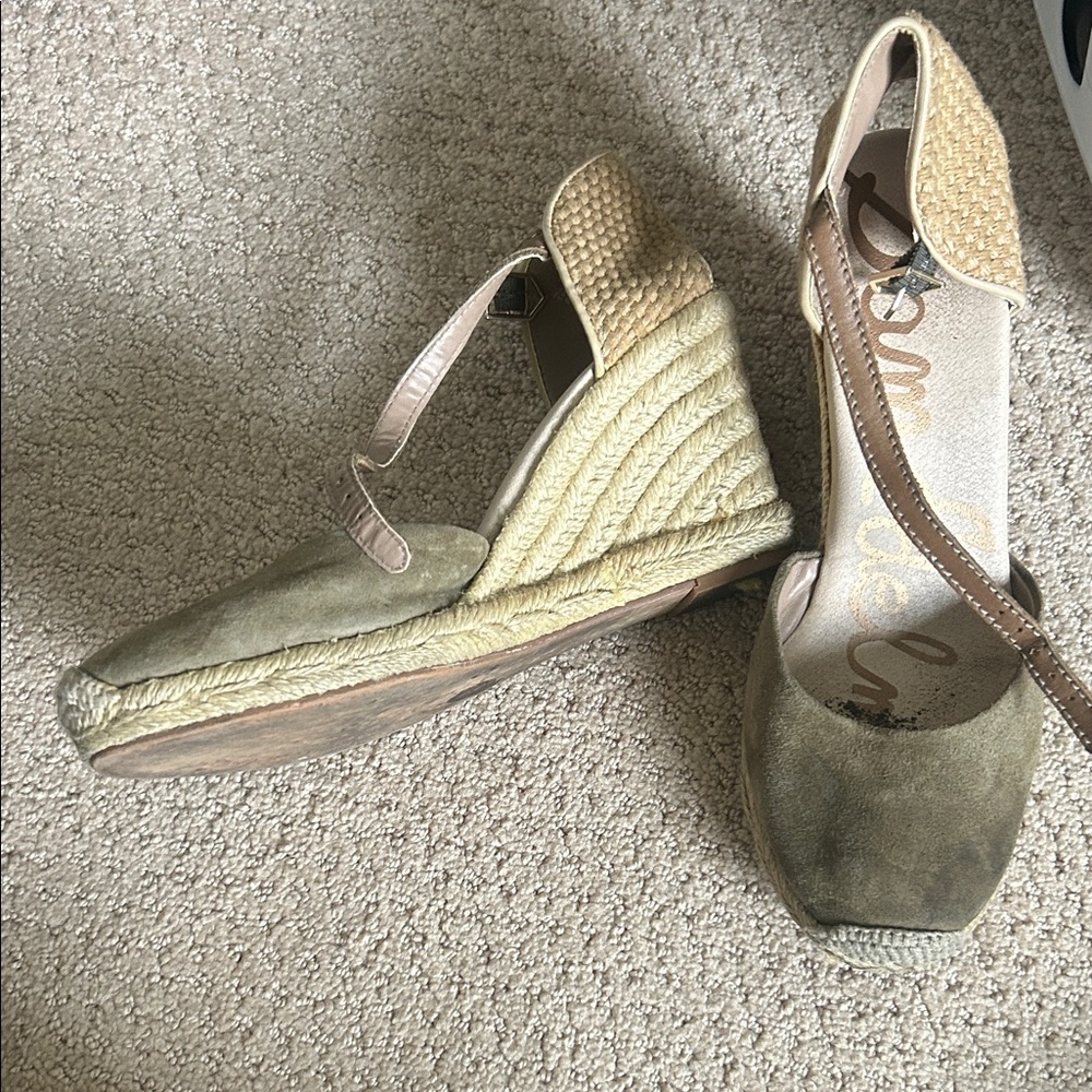 Sam Edelman espadrilles wedge heels